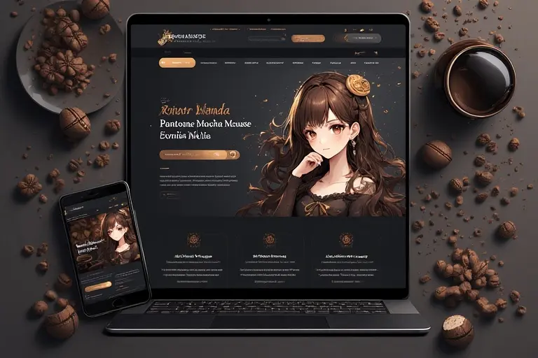 Real Mocha Mousse logo designs 2025